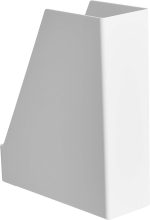Basics Plastic Desk Organizer - Magazine Rack, White, 2-Pack - Image 3
